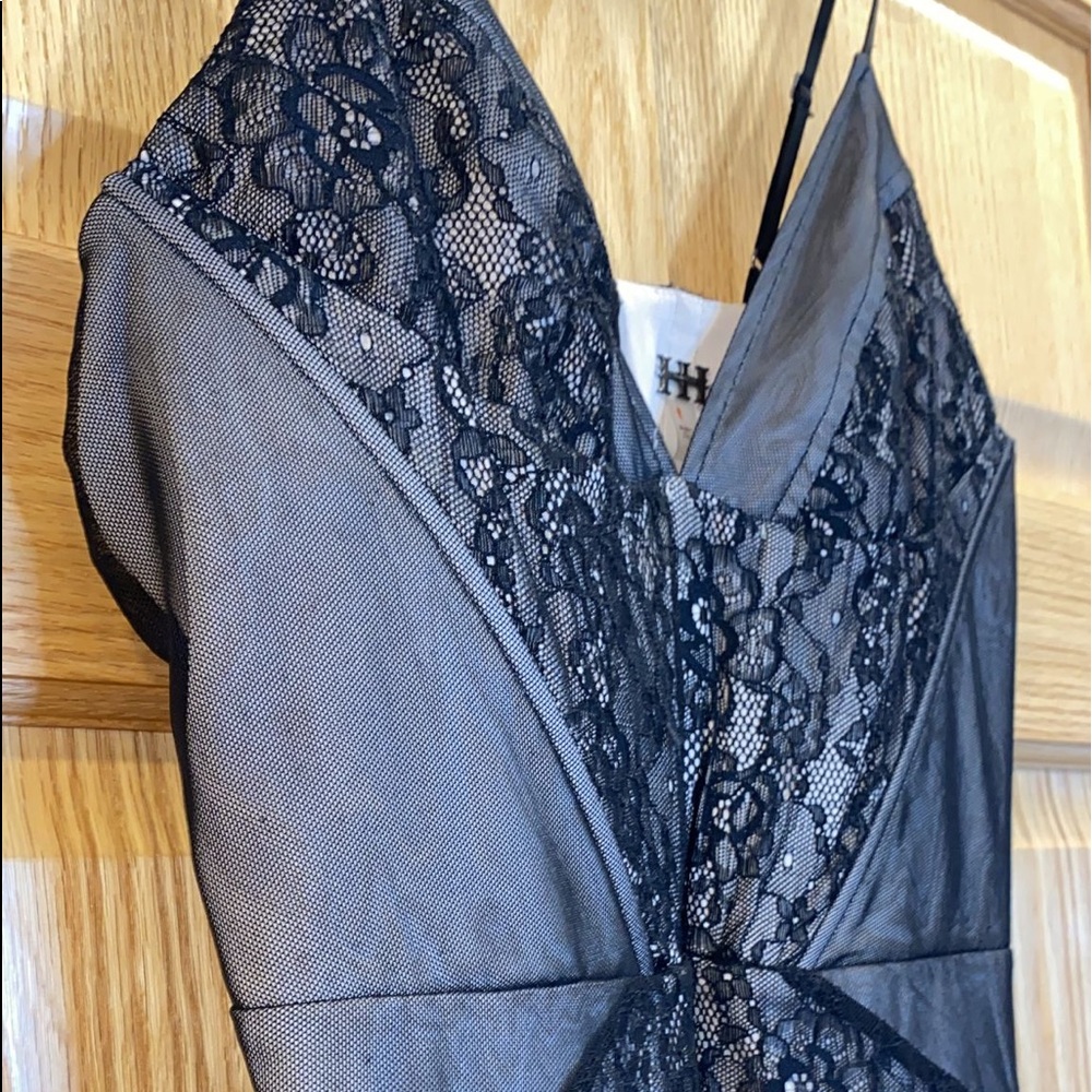 Haute Hippie Black Lace Mini Dress - Picture 14 of 15